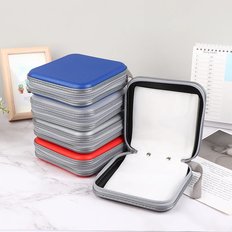 휴대용 방수 압축 CD 패키지, 가정 사무실 및 자동차 보관용 CD 포장 상자, 1PC, 40 디스크 용량