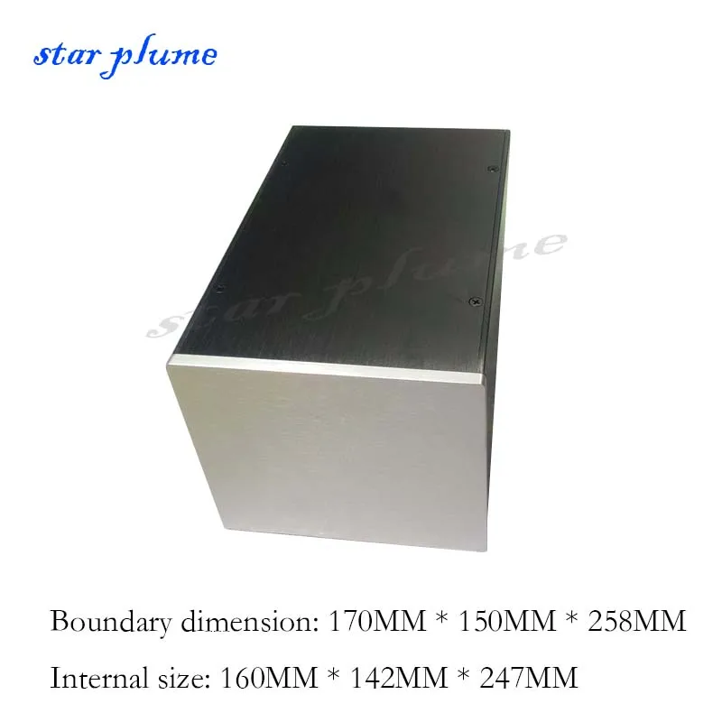 1715A All Aluminum Shell Power Amplifier Chassis (170*150*258) Aluminium Amplifier Chassis Enclosure Case Case Shell DIY