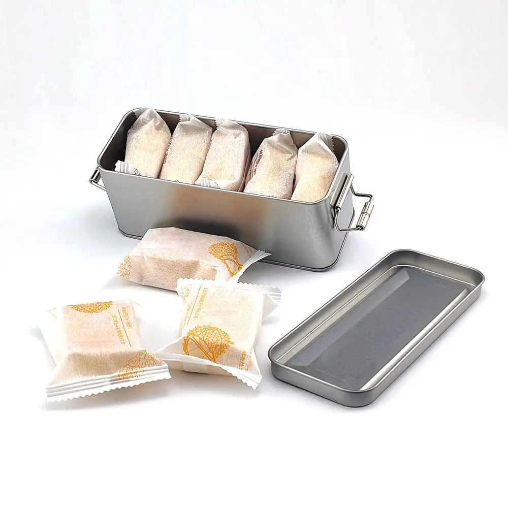 Durable Metal Rectangular Storage Box for Kitchen Organization