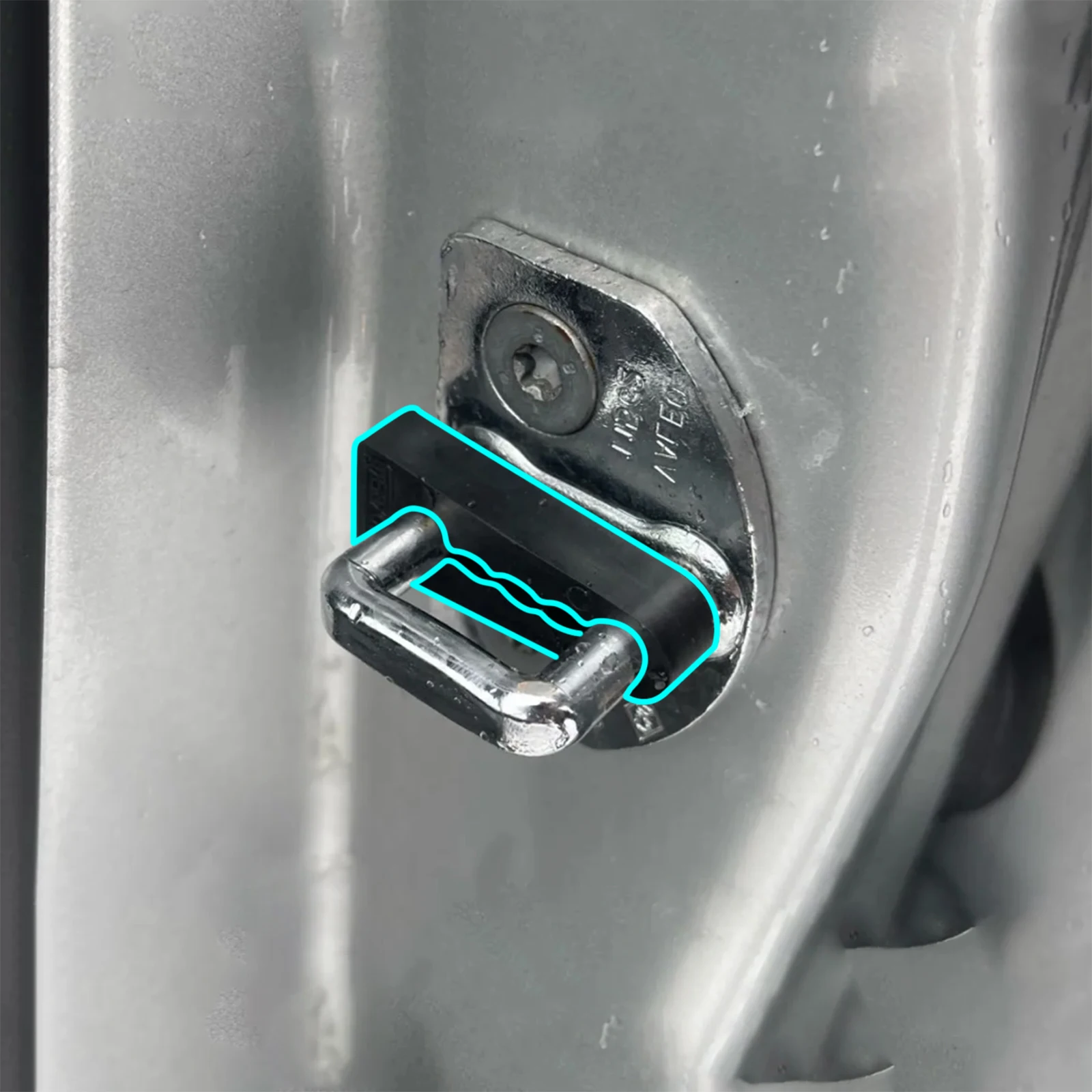 Car Door Lock Damper Soundproof Insulation Rattling Deaf Creaking For Renault M&eacute;gane 3 Scenic Laguna Megan 2008- car door lock damper car sound deadener