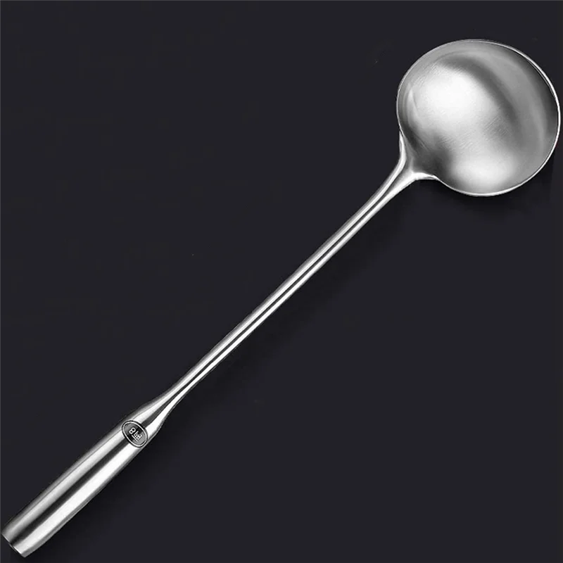 

Soup Ladle, Wok Spatula,the Longer Handle Shovel Spoon Rustproof, Heat Resistance, Integral Forming Stainless