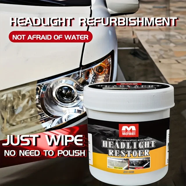 Car Headlight Restoration Polishing Headlamp Scratch Remover Repair Cleaning Paste Remove Oxidation Headlight Polish Liquid 1