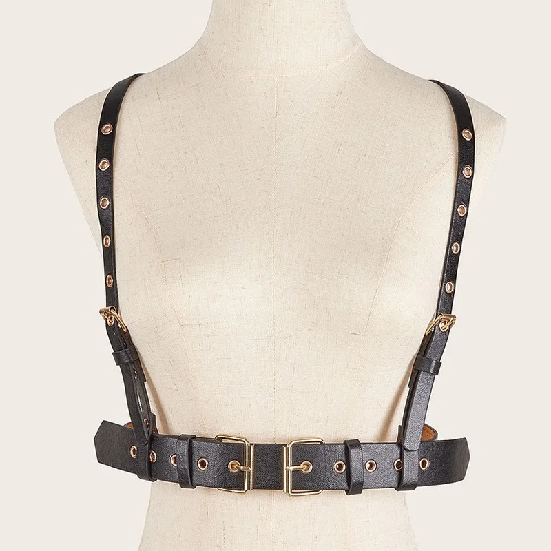 

Functional Punk Style Strap Belt Female European and American Street with Dress JK Shirt Suspender Girdle Decoration Tide