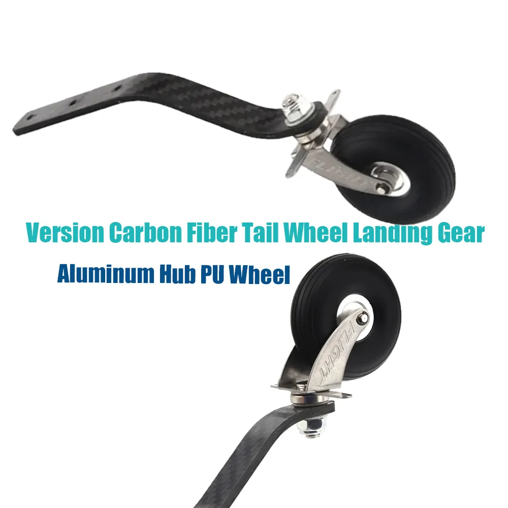 

Flight Model New Version Carbon Fiber Tail Wheel Landing Gear Set For 100cc Gas RC Airplane Model