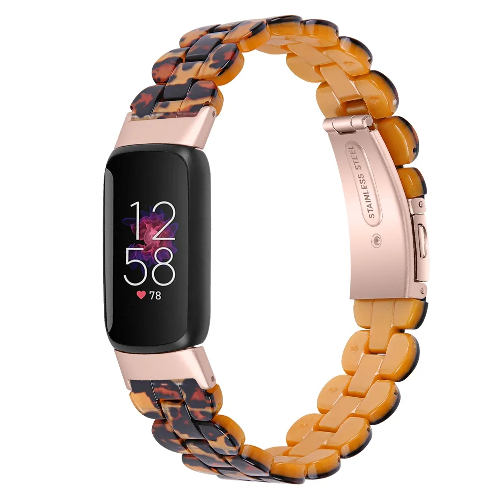 Resina pulseira cinta para Fitbit luxo banda, pulseira inteligente Loop, substituição do cinto, pulseira Correa