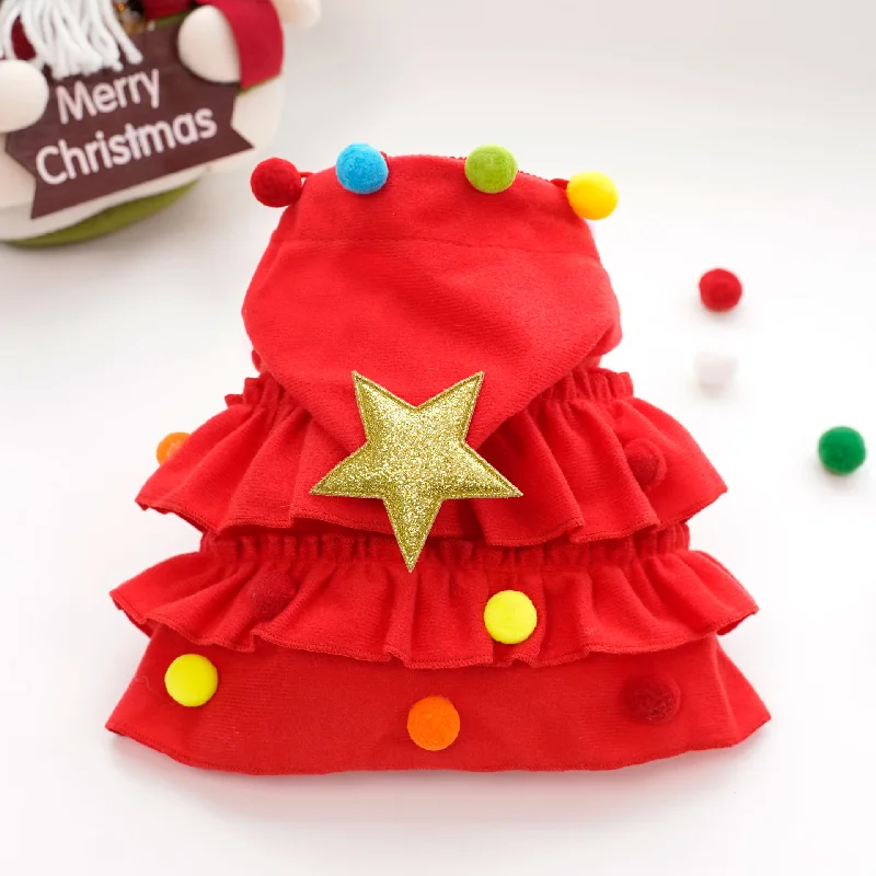 Pet Costumes Pet Clothes Merry Christmas Cloak Small and Medium Dogs Coat Cat Festival Decoration Accessories Puppy Cape And Shawl