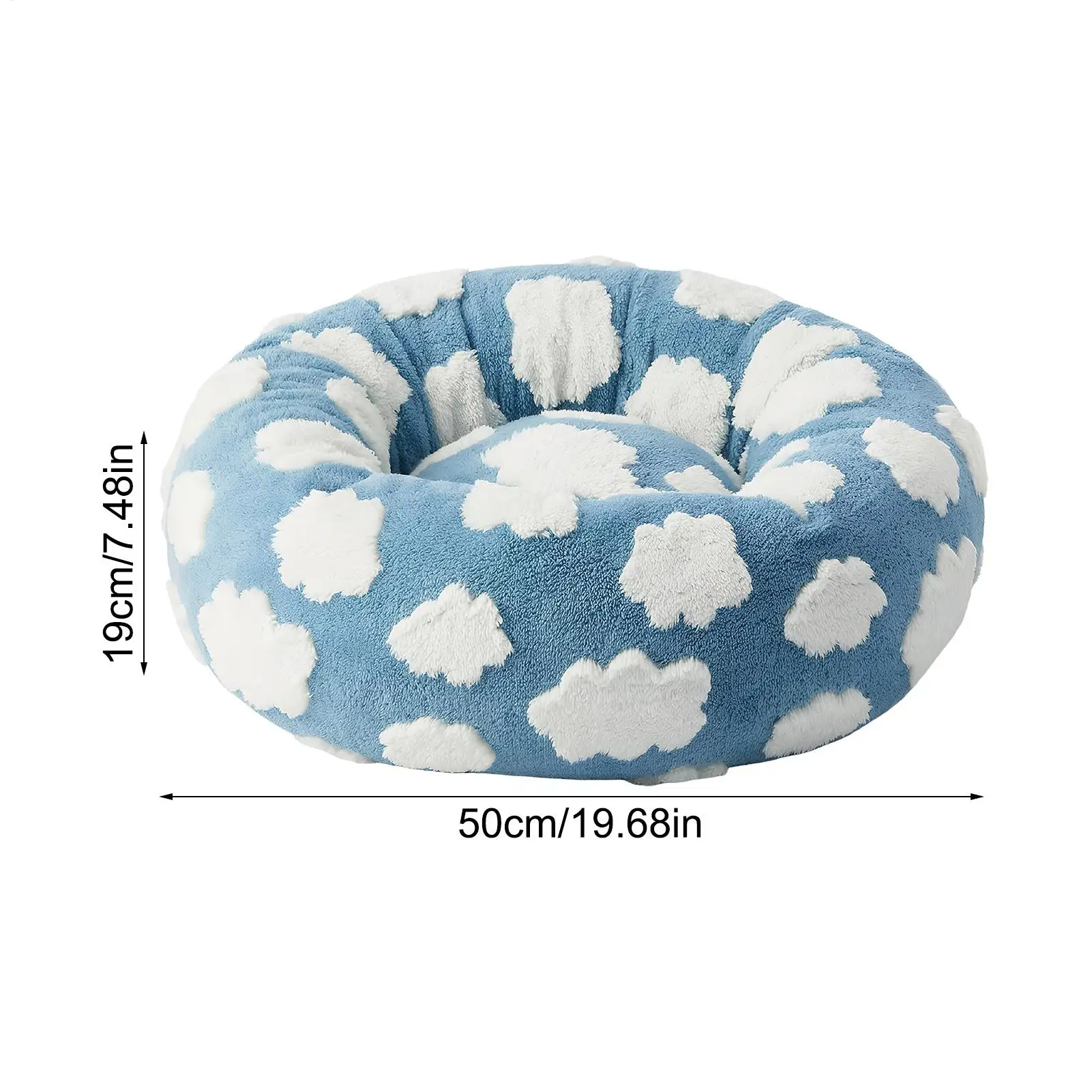 Washable Cat Bed Plush Pet Sleeping Cushion Comfortable Dog Nest For Indoor Home Bedroom Living Room Winter Cats Dogs Kitten