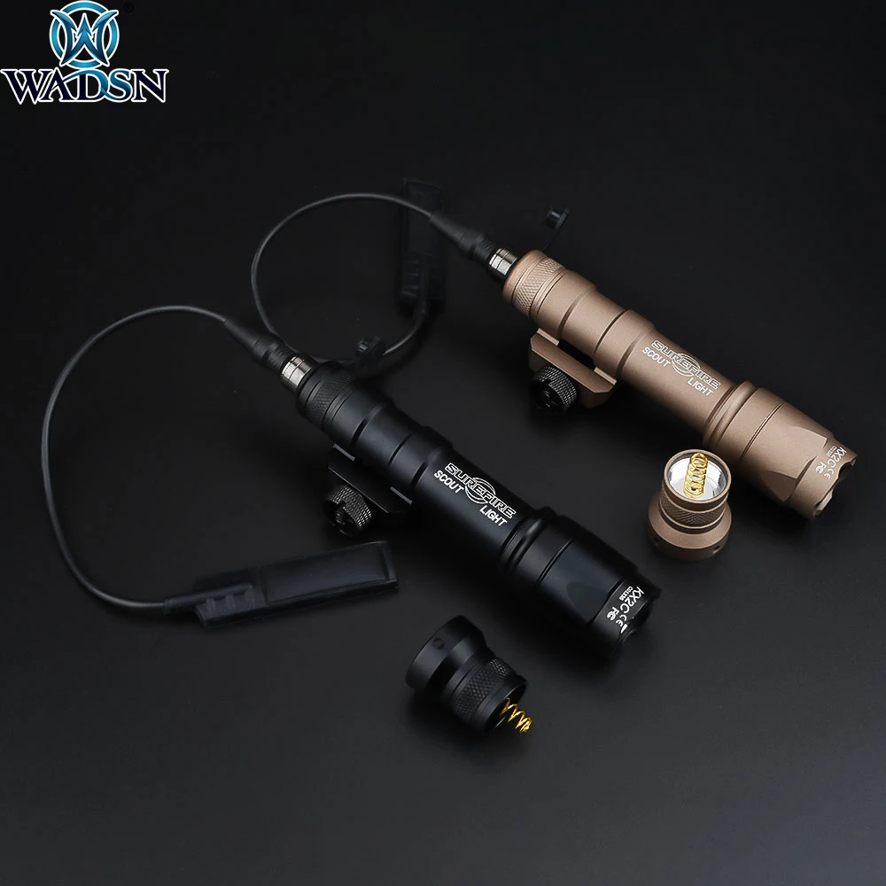 Airsoft Surefir M600 M600C Weapon Light Outdoor Hunting Tactical Rifle Scout 340lumens Flashlight Fit 20mm Picatinny Rail | Спорт и