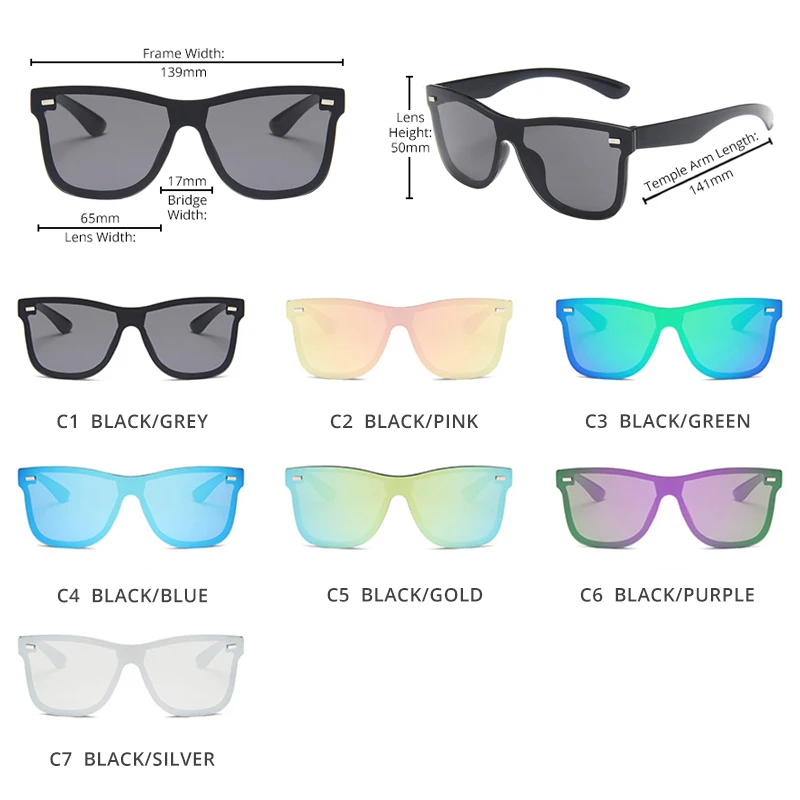 Fashion Rimless Sunglasses Men Vintage Square One-piece Lens Sun Glasses Stylish Brand Driving Vacation Shades