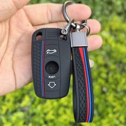 Premium Car Remote Key Case Cover - Sleek Protective Accessory (With Keychain)