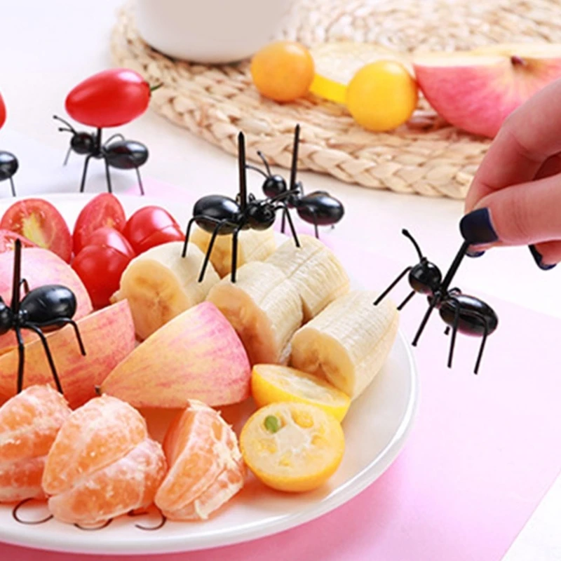 Plastic Ants Picks 36PCS Plastic Ants Picks Plastic Texture for Creative Party Table Setting