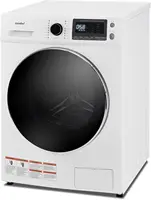 24" Washer and Dryer Combo 2.7 cu.ft 26lbs Washing Machine Steam Care, Overnight Dry, No Shaking Front Load 1