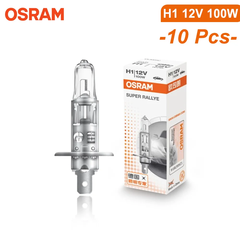 OSRAM Original Headlight CLASSIC H1 H4 H3 H7 12V 55W 60W 100W Auto White Light Fog Lamp Car Halogen Bulb OEM Quality (10 PCS)