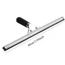 Glass Cleaning Squeegee with Rubber Blade - Versatile Window and Surface Wiper (40cm)