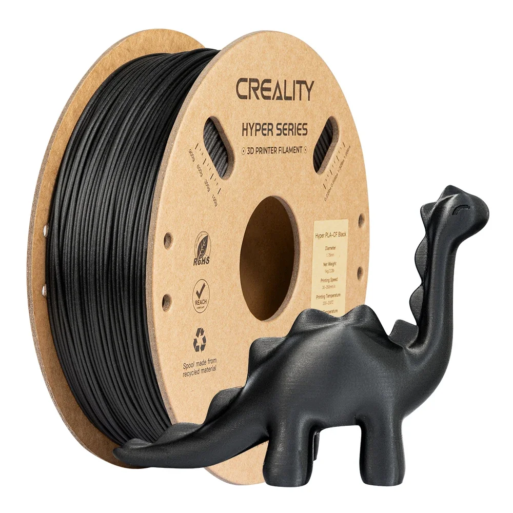 Creality 하이퍼 PLA-CF K1C K1 Max 3D 프린터 필라멘트 매트 마감, 3D 인쇄 재료 인쇄 속도 최대 300 mm/s, 1.75mm, 1kg
