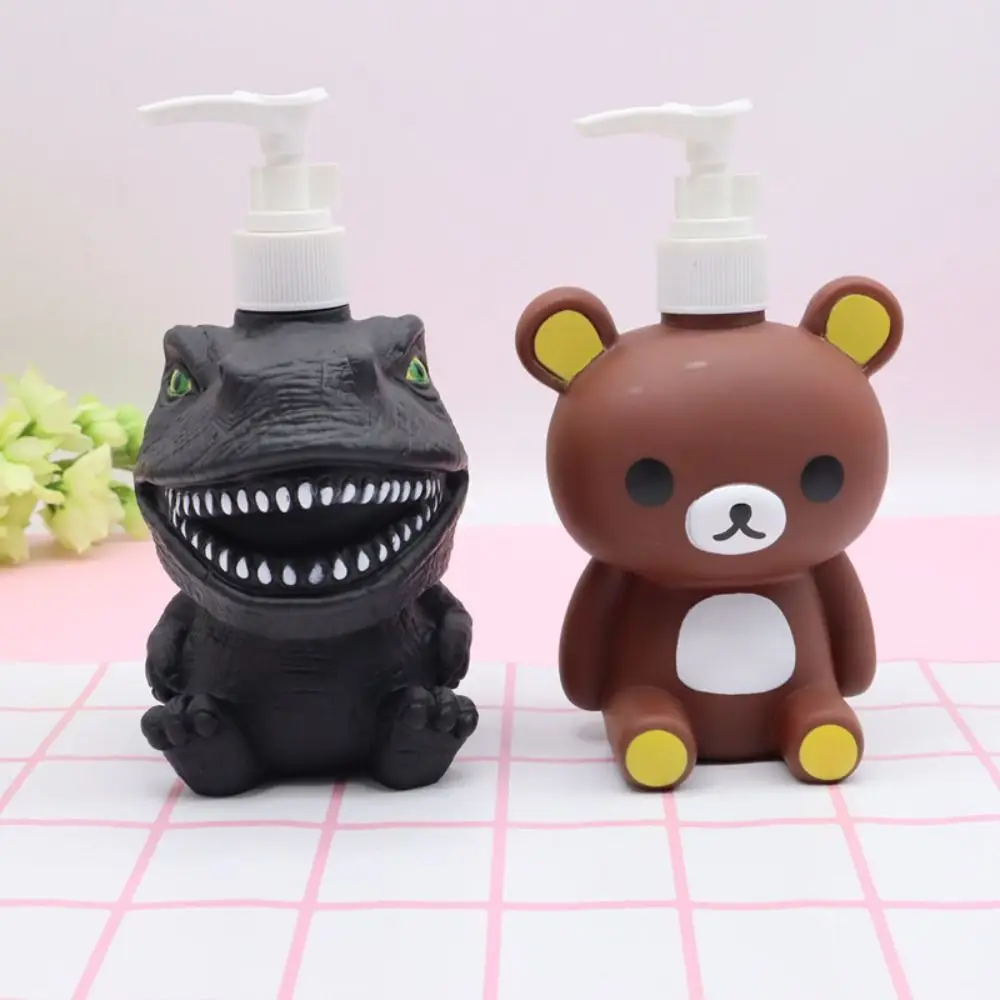 Dispenser Soap Bottle Cartoon Pump Bottles Liquid Shampoo Lotion Kids Shower Empty Travel Hand Green Animal Refillable Frog animal shape pendant mould diy craft molds for diy hand making earring pendant