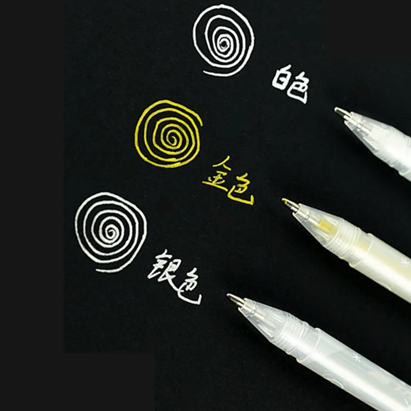 흰색 하이라이터 유성 펜, 학생 마커, 아티스트 아트 드로잉 쓰기, 사무실 학교 용품, 프로모션 문구, 학생 파티 선물