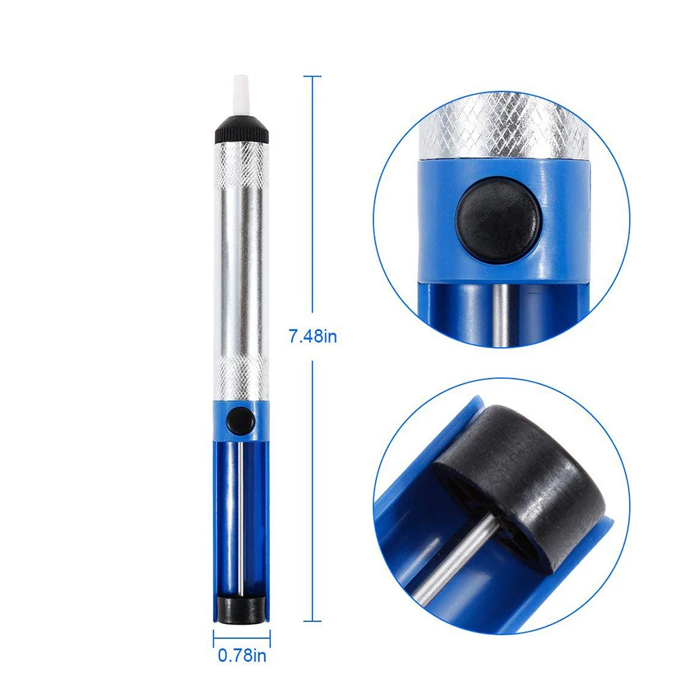 Desoldering suction pump aluminum metal desoldering pump tool