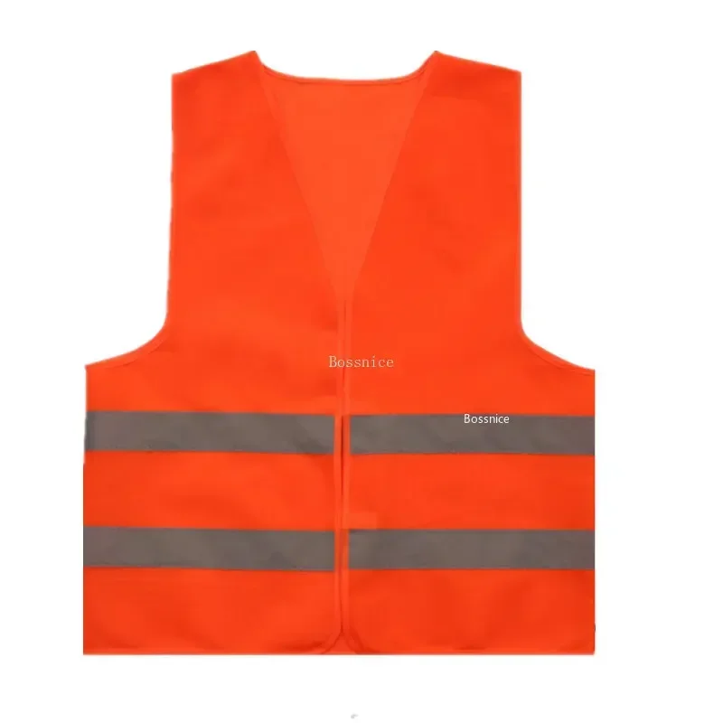 Reflective Vest Sleeveless Tops Traffic Running Safety Reflector with Reflective Stripe
