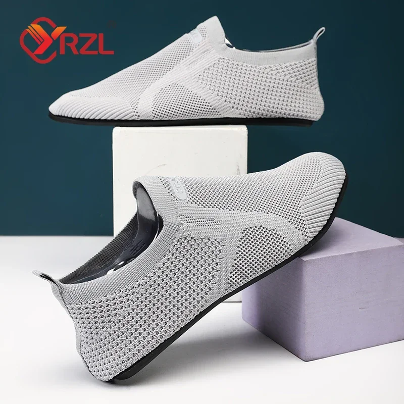 YRZL Men Mesh Loafers Driving Moccasins High Quality Flats Walking Shoes Breathable Non Slip Casual Loafers Summer Mens Shoes 3