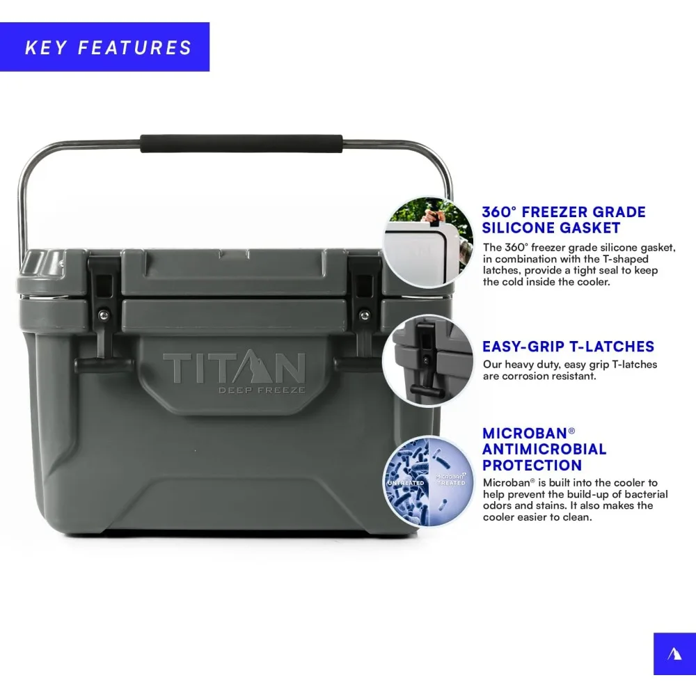 Chest Cooler Roto Cooler with Microban Protection and Deep Freeze Insulation