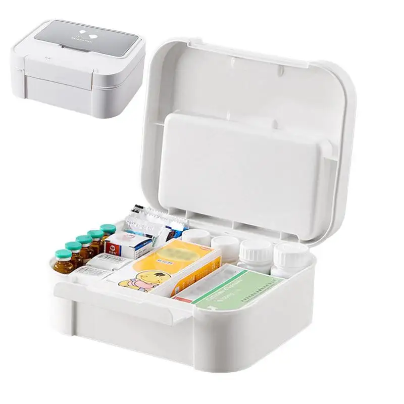 Drawer Organizer With Lid 2 Layers Storage Box Holder Bandages Ointment  Container Case Multi-Compartment Tool Box Stackable - AliExpress