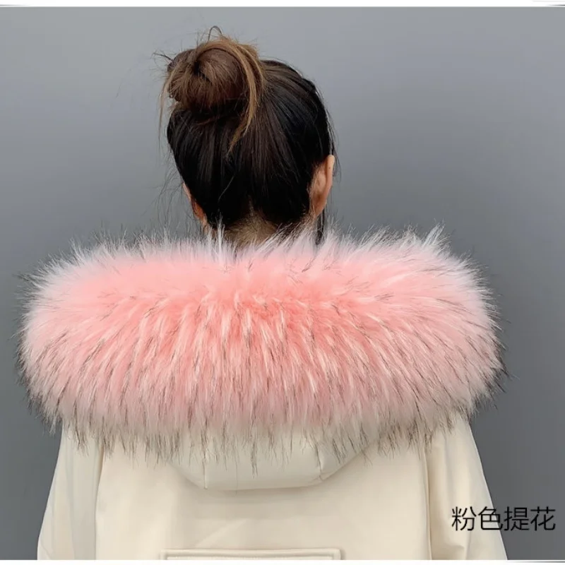 Luxurious Multicolor Faux Fur Scarf & Shawl