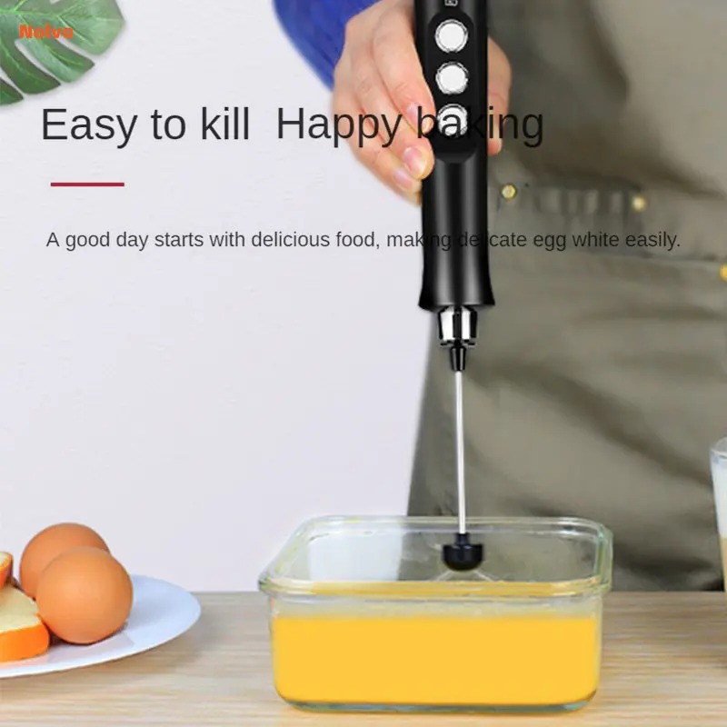 3 In 1 New Mini Portable Electric Milk Frother Milk Frother Handheld Speeds Drink Mixer Mixer Coffee Foamer Food Blender