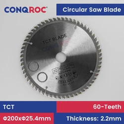 200x25.4mm 60-Teeth TCT Circular Saw Blade Tungsten Carbide Tipped Woodworking Cutting Disc