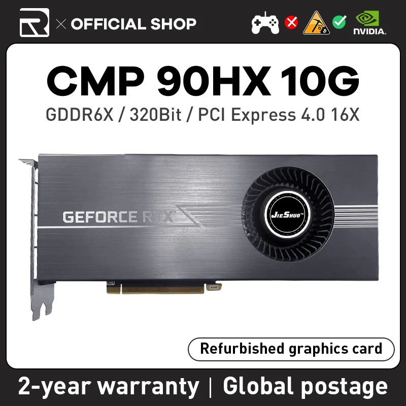 Jieshuo Nvidia CMP 90HX Professional mining graphics card turbine CMP ...