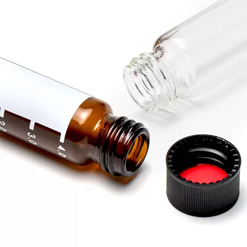 투명 스크류 탑 유리 샘플 병, 자동 헤드 스페이스 샘플링 병, 솔벤트 분석 병, 4 ml, 5ml, 100 세트