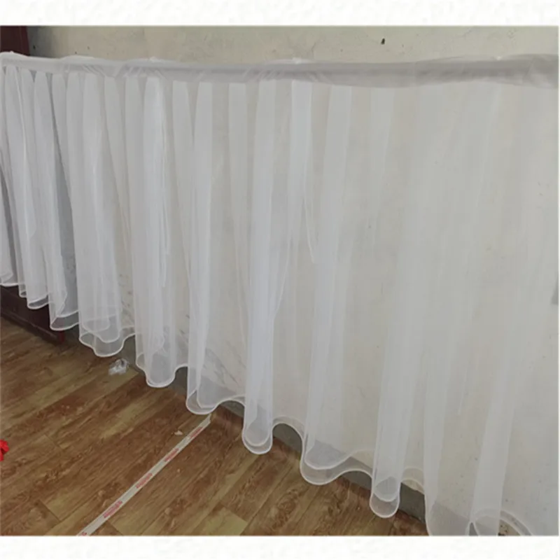 

10M Double Swiss Mesh Cloud Top Floating Roof Hotel Banquet Cloth Festive Supplies Table Skirt Decoration Wedding Ceiling Props
