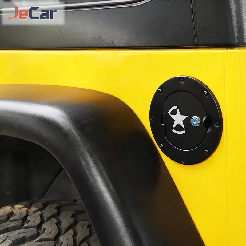 Couvercle De Bouchon De Réservoir Jeep Wrangler TJ 1997-2006 - ABS Et Alliage - Décoration Et Protection - Noir - 3
