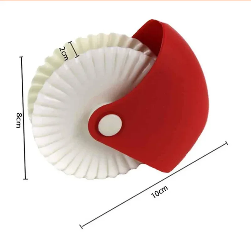 Kitchen Pizza Pastry Lattice Cutter Pastry Pie Decor Cutter Plastic Wheel Roller for Pizza Pie Crust Baking Tools