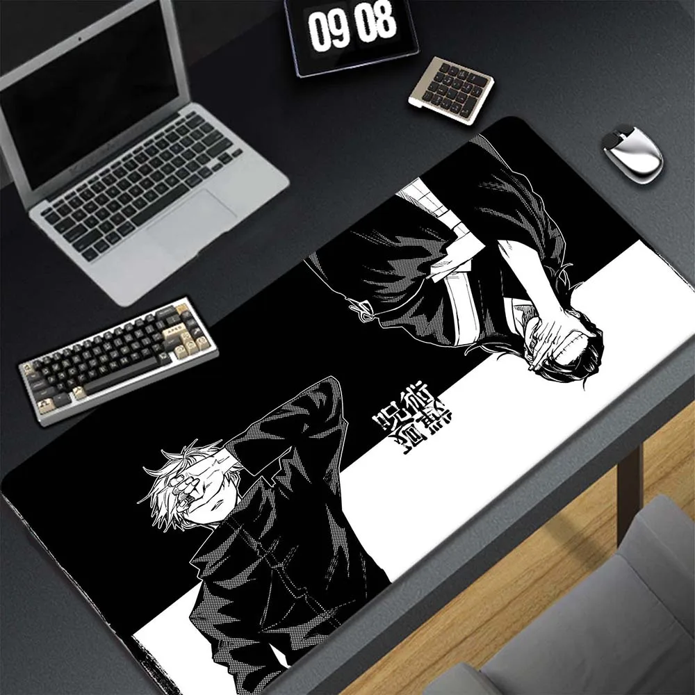 

Jujutsu Kaisen Rubber Desk Pad Pc Gamer Mat Keyboard Pad Gaming Deskmat Mats Large Mousepad 80x30cm Locked Edge Carpet Mouse Pad