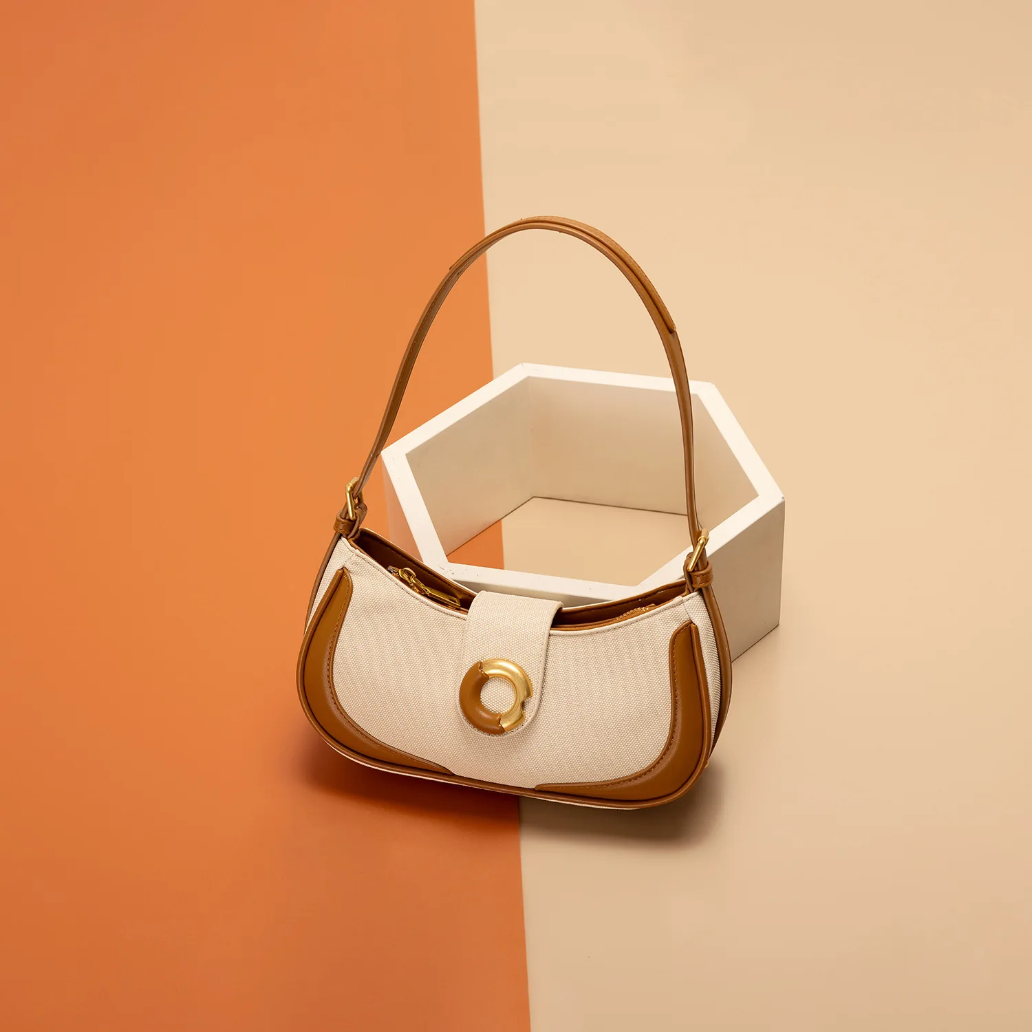 Maxdutti 2023 Fashion Blogger Retro Denim And Leather Handbag Women Patchwork Underarm Bag Women French Ladies Elegant Shoulder