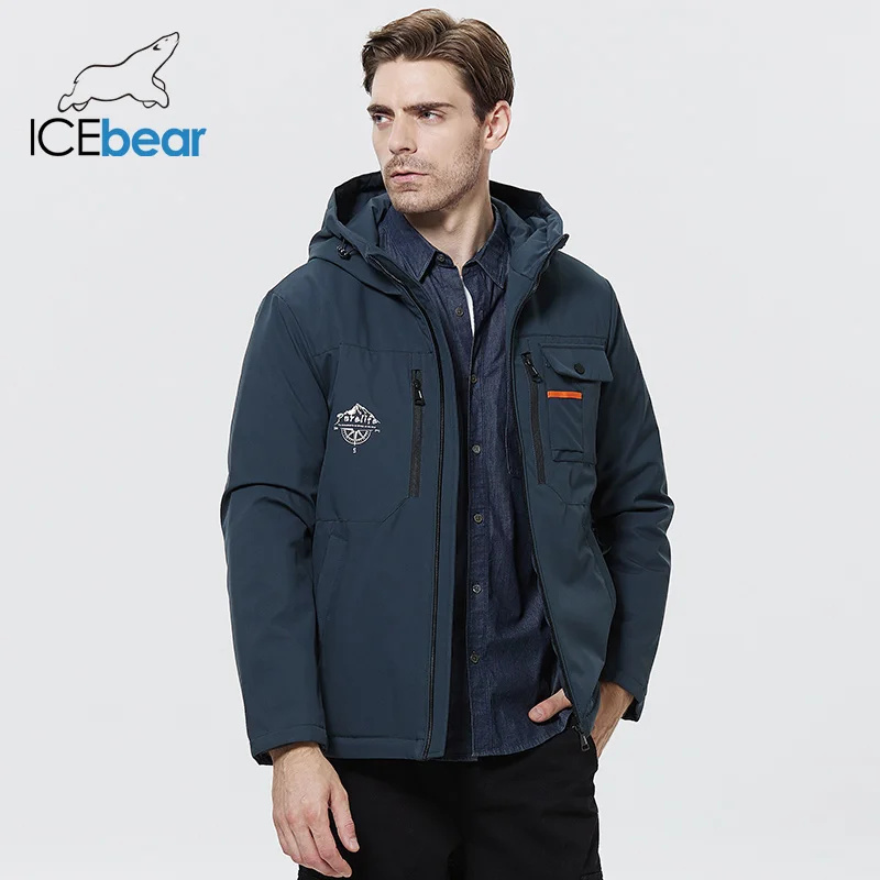 ICEbear New Casual Hooded Windproof Men's Windbreaker for Autumn MWC22782I  2022
