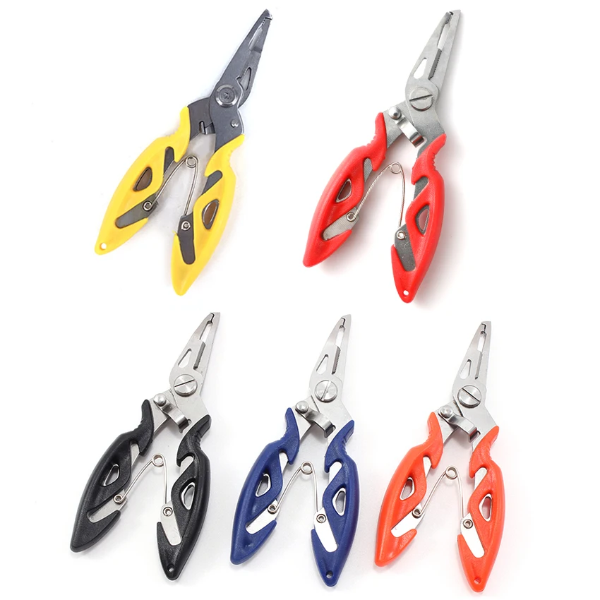 Multiuse Braid scissor Multitool Fishing Plier fly Line Wire lure bait  Cutter multi Tool hook remover Split Ring Opener tackle