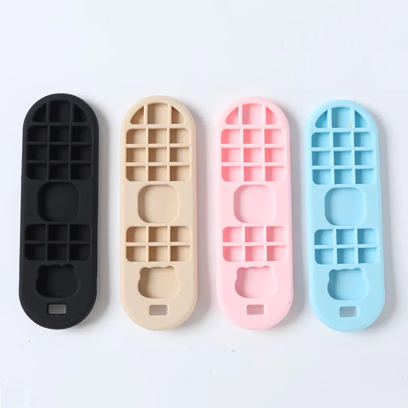 Children's teething remote control silicone material baby teething toys simulation remote control toys teething teether 3
