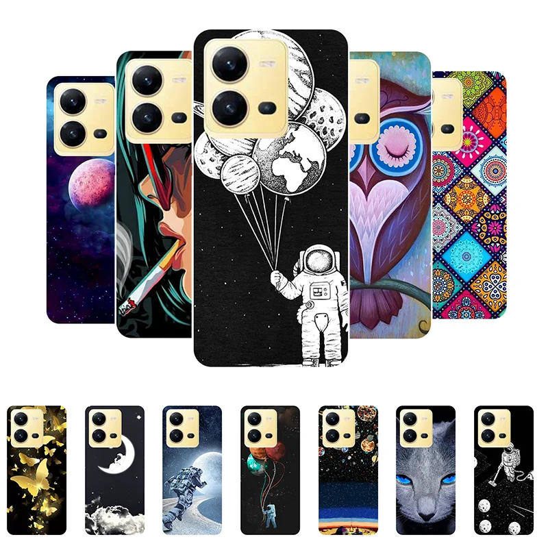 Per Vivo X80 Lite Custodia Cover Vivo X80 Lite 5G Astronaut Custodia Morbida In Silicone Per Paraurti Vivo X80 Lite X80Lite