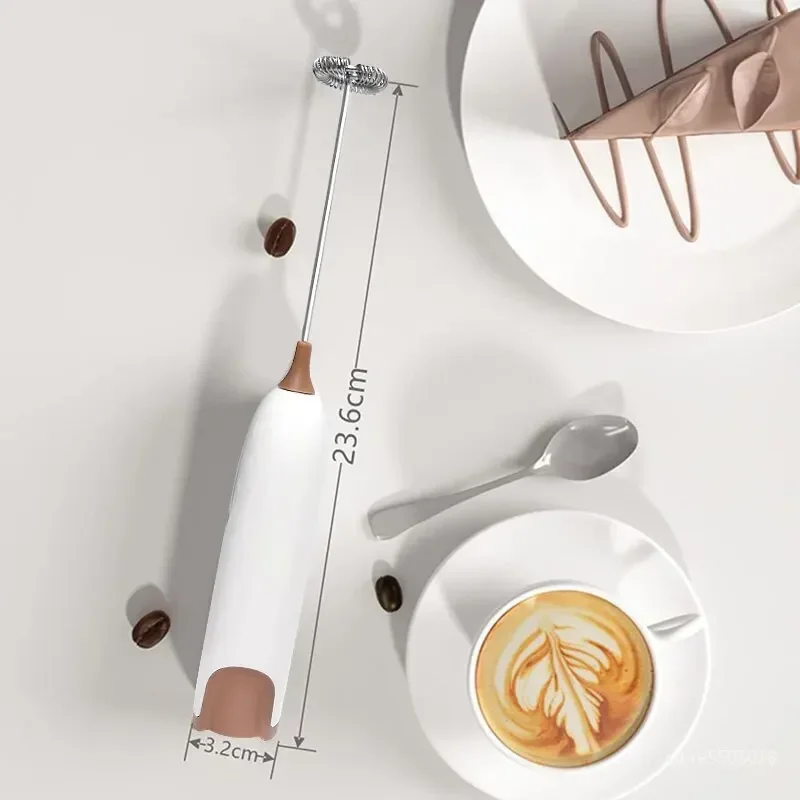 Milk Frother Electric Portable Mini Coffee Cappuccino Foam Maker Egg Beater