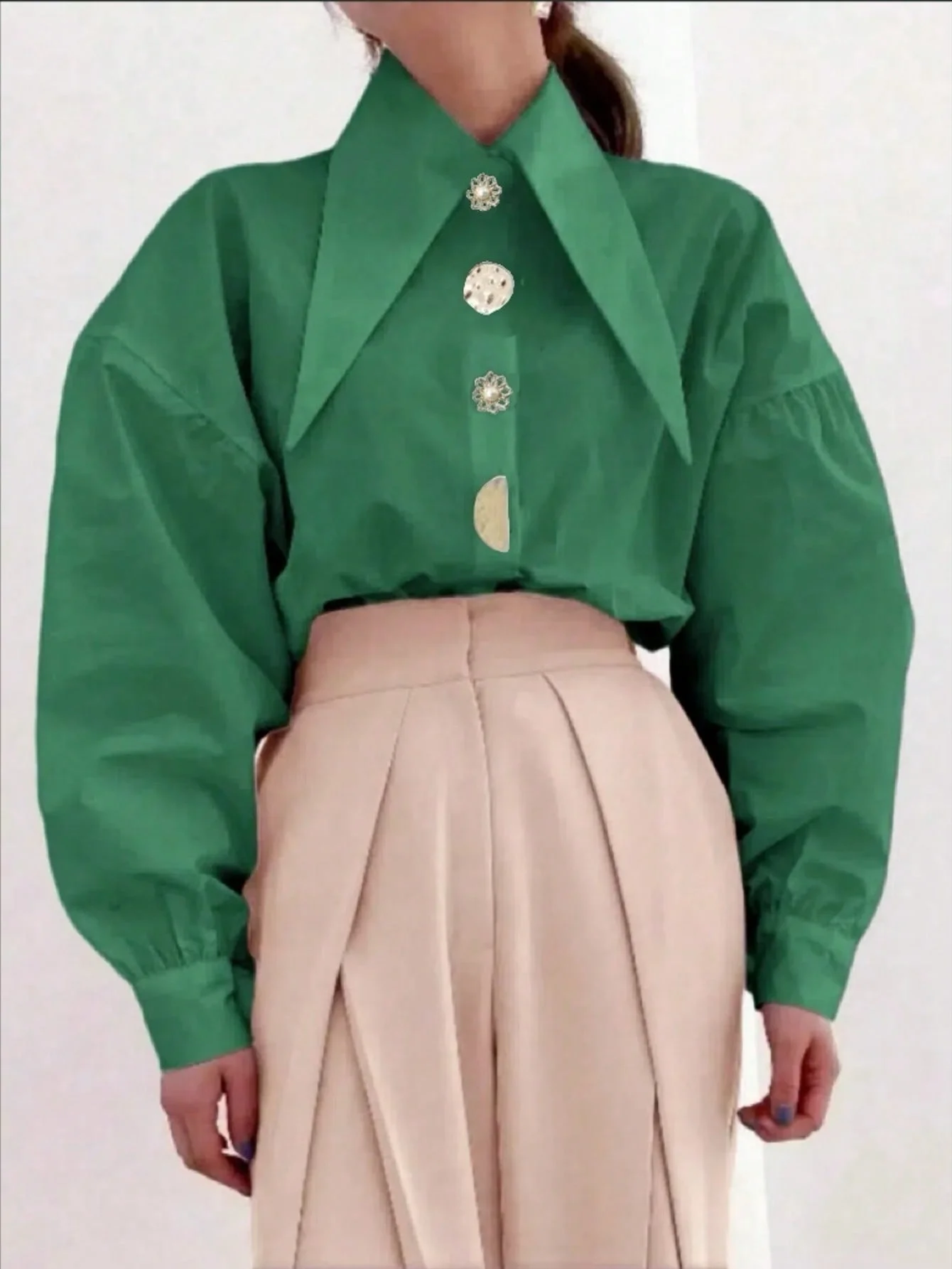 PISTACHIO GREEN & NAVY MELANGE HEAVYWEIGHT FRILL BALACLAVA main image 0