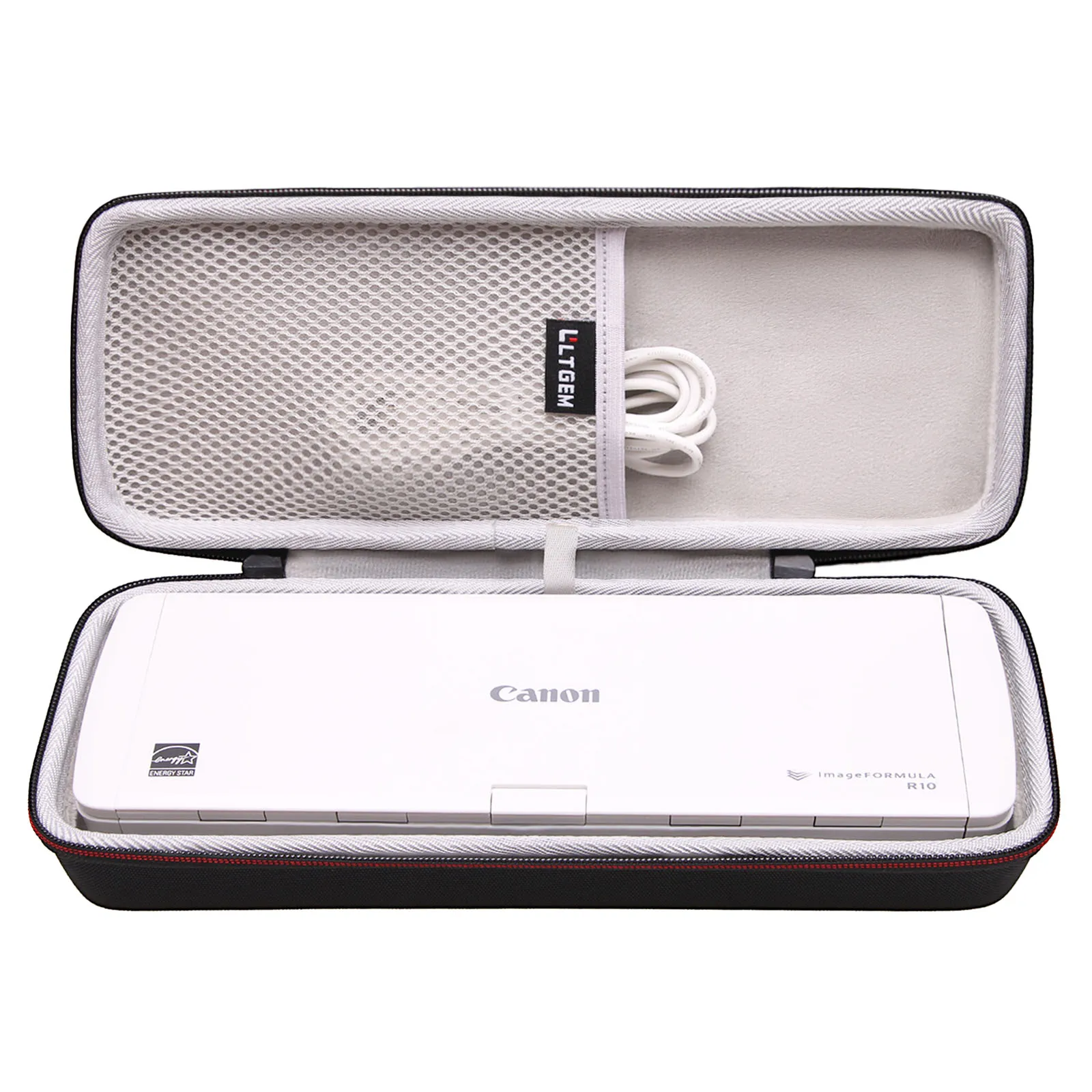 LTGEM EVA Hard Case For Canon Image FORMULA R10 Portable Document Scanner Protective Carrying Storage Bag