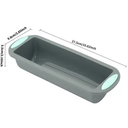 Large Non - Stick Silicone Loaf Pan - Professional Bakeware for Cakes, Pies, and Breads ( Light Yellow)