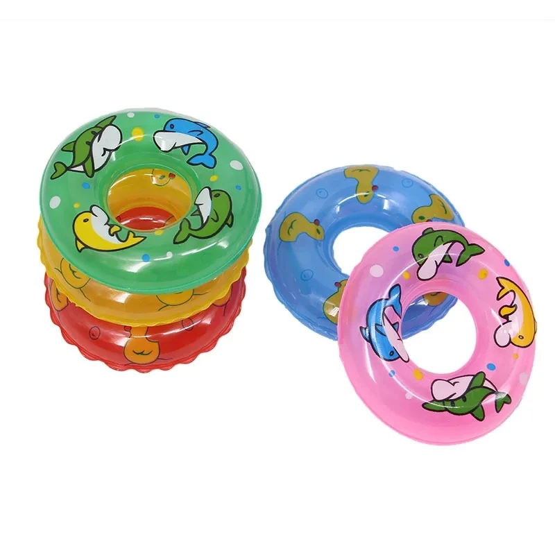 20Pcs Mini Swimming Buoy Ring Toys Mix Styles Summer Bathing Float Lifebelt Dollhouse Accessories for Doll Kids Gift Furniture 5
