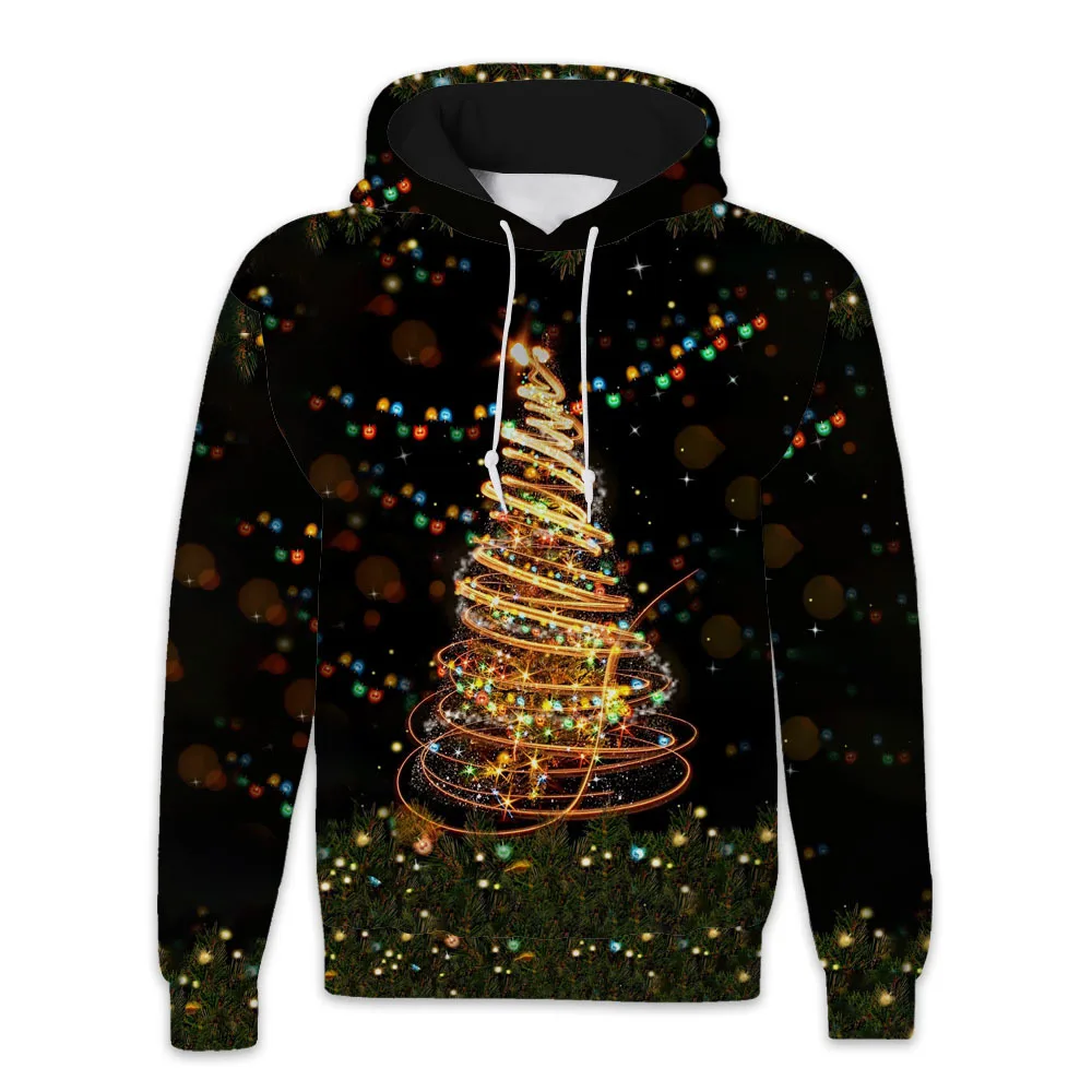 

Christmas Sweatshirts 3d Christmas tree Print Hoodie Sweatshirts Men/Women Hoodie Oversized Fashion Kids Sweatshirts men Coat