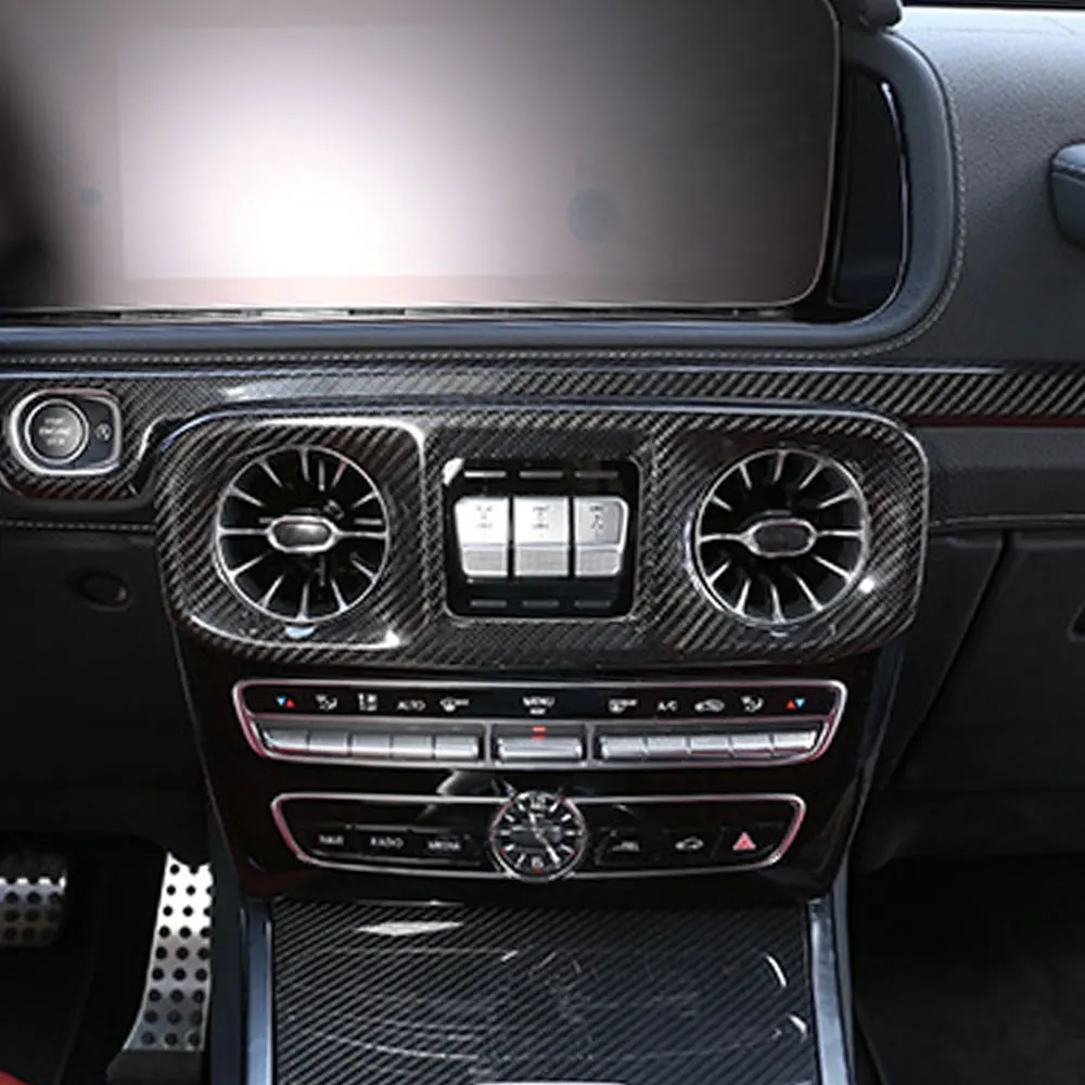 

For Mercedes-Benz G-Class W464 Real Carbon Fiber Central Control Air Outlet Decorative Frame Large G63 Modified Interior