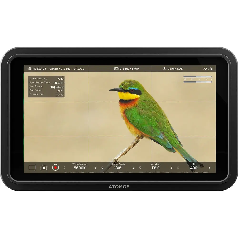 HDMI HDR Monitor Atomos Shinobi II 5.2" 1500nit HDMI 4K Cable-Compatible HD video input Atom HDR Display