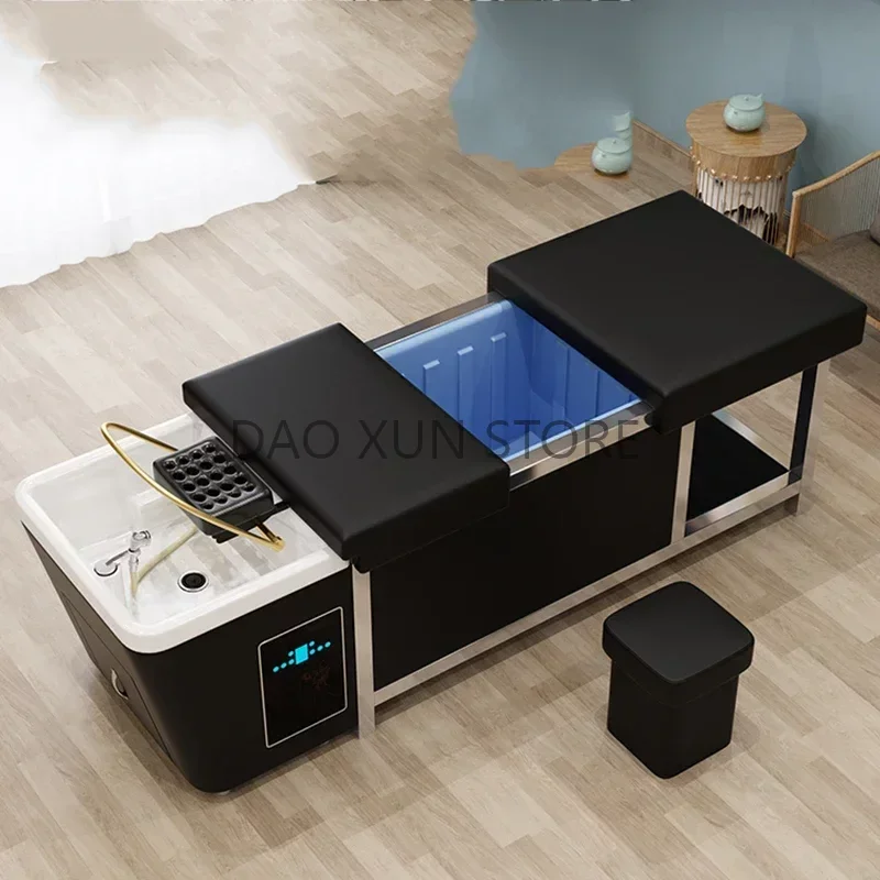 Serbatoio Dell'Acqua Letto Per Il Lavaggio Dei Capelli Luxury Portable Lounge Fumigazione Head Spa Shampoo Chair Salon Lettino Massaggio Furniture Mq5