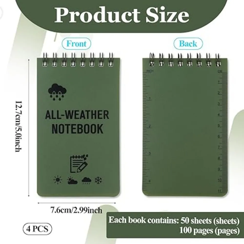 Waterproof Tactical Pocket Notebook 3
